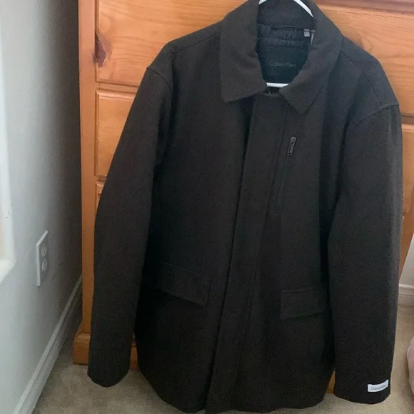 Calvin Klein Jackets Coats Calvin Klein Wool Mens Peacoat